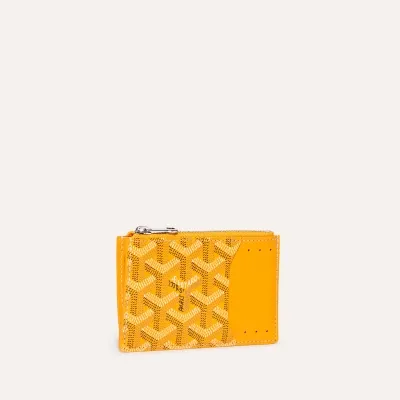 PORTE CARTES ZIPPE BOURBON Yellow