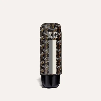 ETUI 2 CIGARES CHURCHILL BANDES INITIALES ECO Black