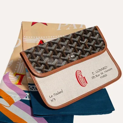 FOULARDN3 Navy Blue & Beige