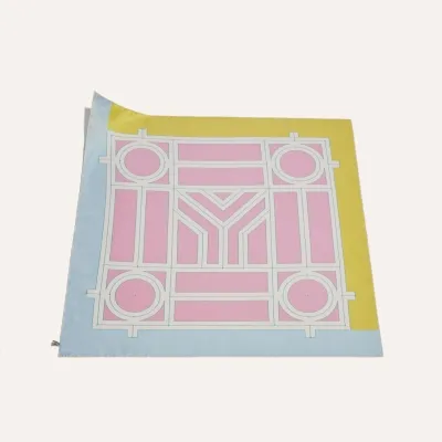 FOULARDN4 Navy Blue, Yellow & Orange