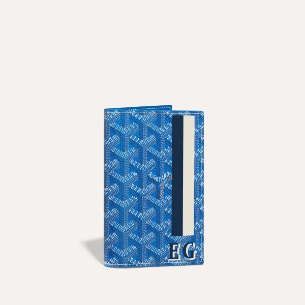 Grenelle Passport Cover Stripes and Initials