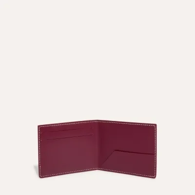PORTE-CARTES INSERT VICTOIRE BANDES INITIALES ECO Burgundy