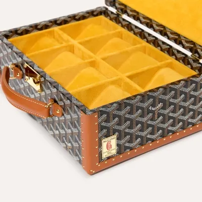 MALLE JOUX 8 MONTRES Black & Tan