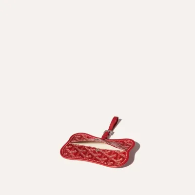 POCHETTE OS CHIEN GRIS PM Red