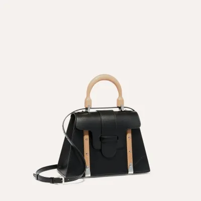 SAC SAIGON PM CUIR LISSE Black