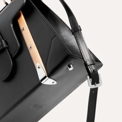 SAC SAIGON PM CUIR LISSE Black