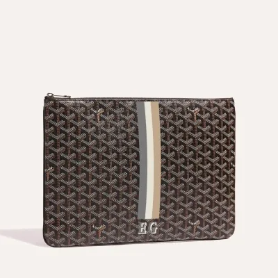 POCHETTE SENAT MGM BANDES INITIALES ECO Black