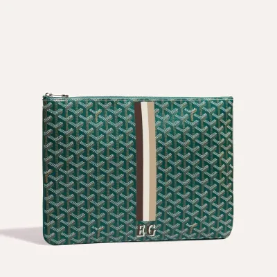 POCHETTE SENAT MGM BANDES INITIALES ECO Green