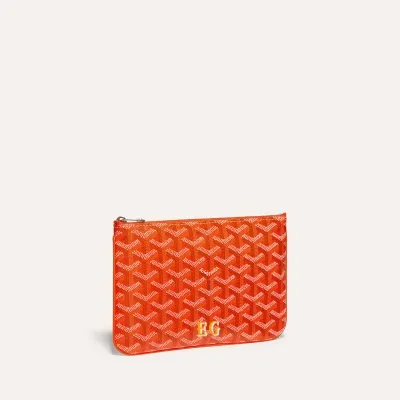 POCHETTE SENAT PM INITIALES ECO Orange