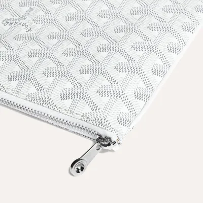 POCHETTE SENAT PM INITIALES ECO White