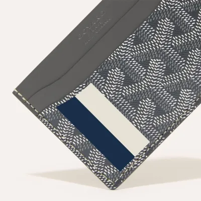 PORTE-CARTES SAINT SULPICE BANDES INITIALES ECO Grey