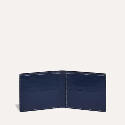 PORTEFEUILLE VICTOIRE BANDES INITIALES ECO Navy Blue